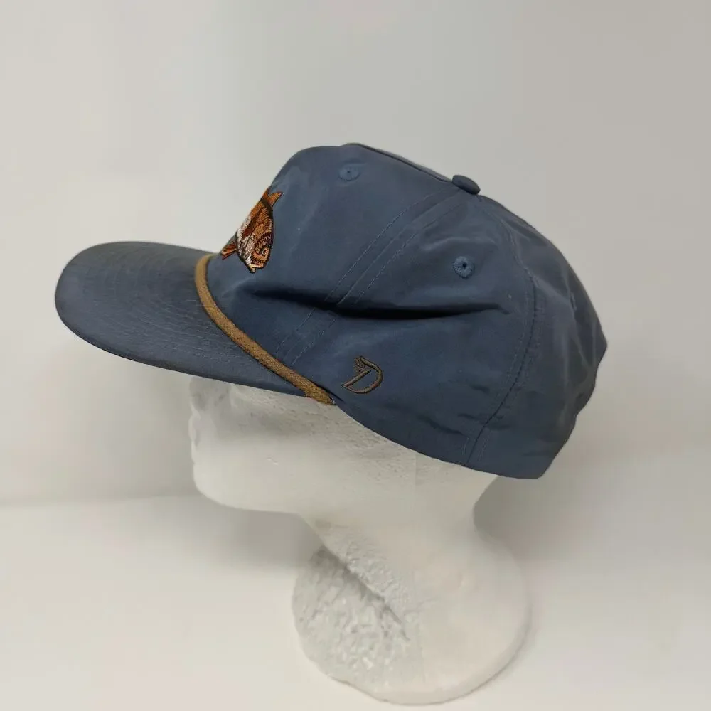 Duck Camp Redfish Rope Snapback Fishing Hat Blue